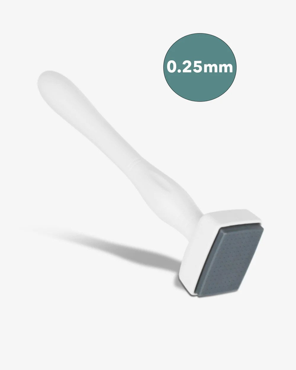 The 0.25mm needle head of the AnteAGE Microchanneling Stamp