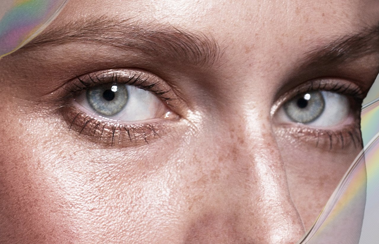 Close-up of the eye area